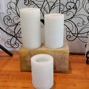 Sterno Home Impressions Wax Flameless Candles Blue Mist. NIB.